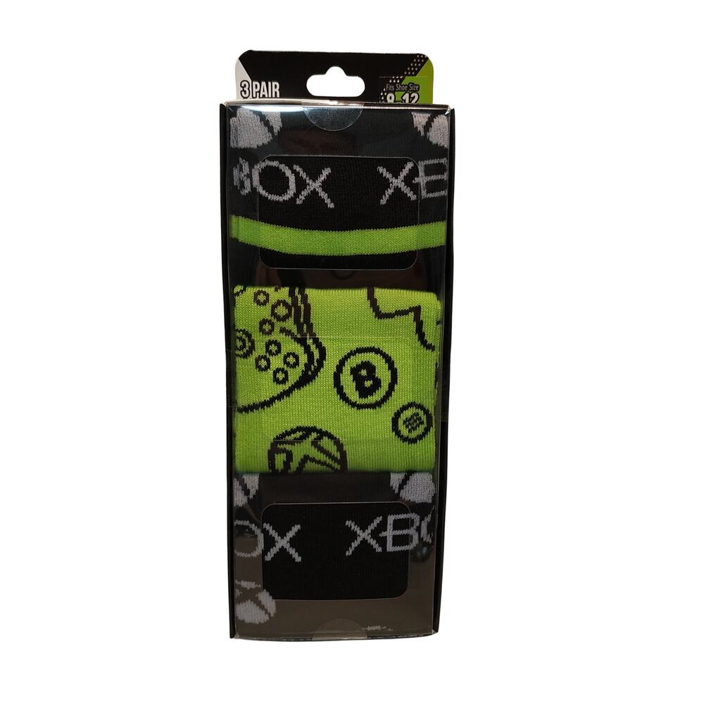 Xbox Crew Socks - 3 Pairs